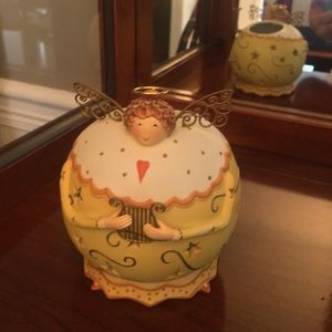 PartyLite Roly Poly Harp Angel Tealight Holder P8643 Retired